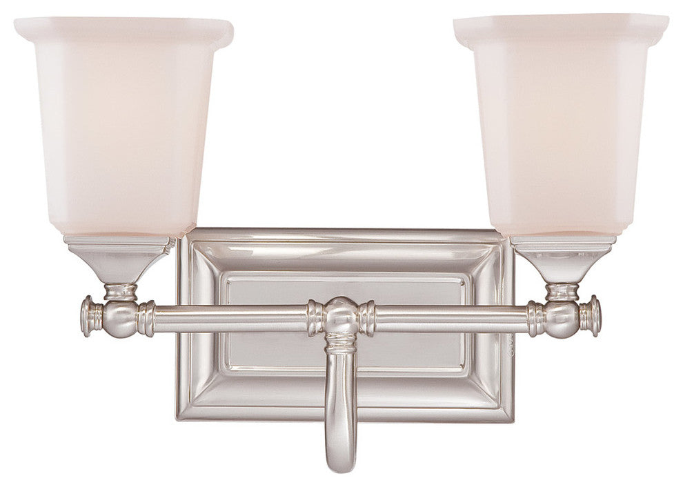 Quoizel NL8602BN Two Light Bath Fixture Nicholas Brushed Nickel