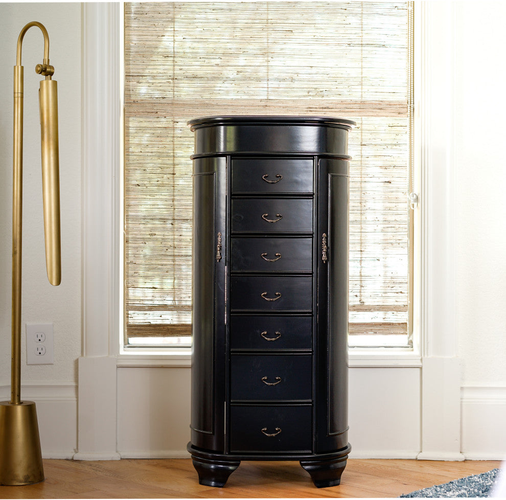 Daley Jewelry Armoire, Black