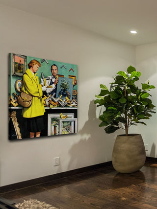 "Frame-Up" Painting Print on Canvas by Stevan Dohanos