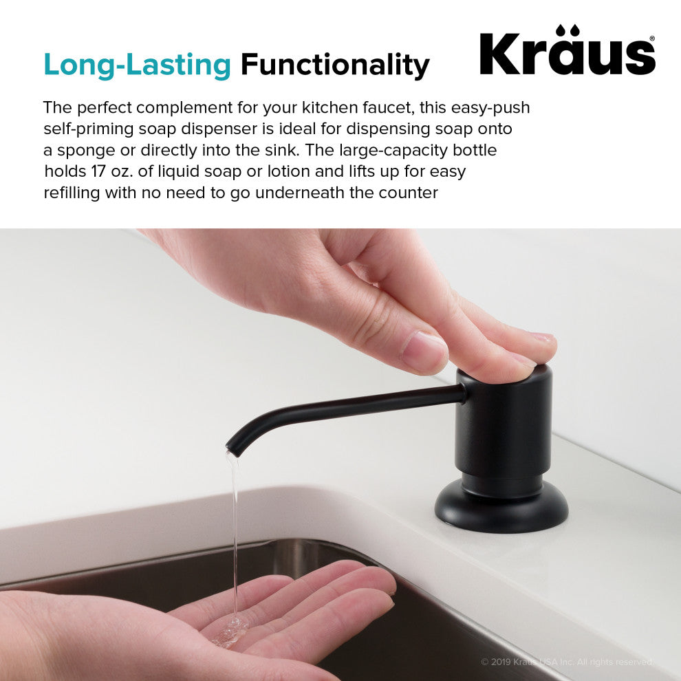 Soap Dispenser, Matte Black