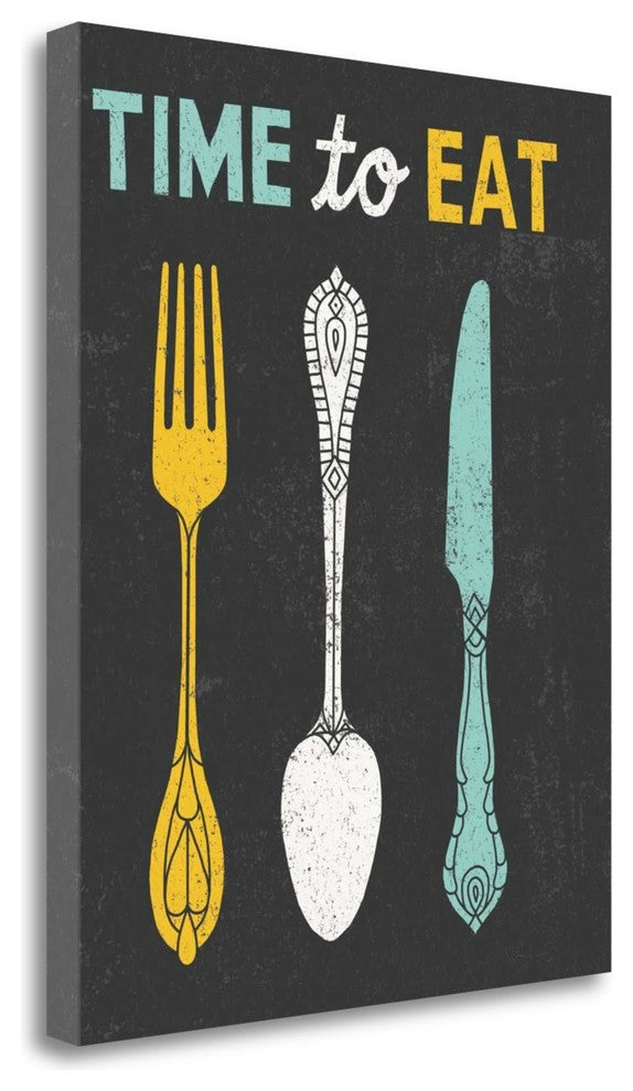 "Retro Diner Time To Eat" By Michael Mullan, Giclee Print on Gallery Wrap Canvas