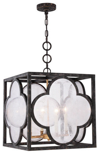 Elegant Lighting Trinity Collection Pendant, Aged Copper