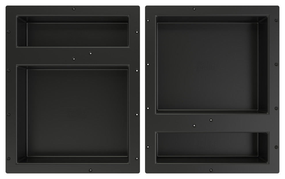 Tile Redi RNQH1620DU-20D Quadruple Niche Set, Recessed Shower Shelves