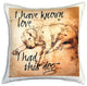 Leonardo's Dogs I Have Known Love Sleeping Lab Dog Pillow