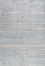 Tidal Modern Strie' Area Rug, Gray/Turquoise, 3 X 5