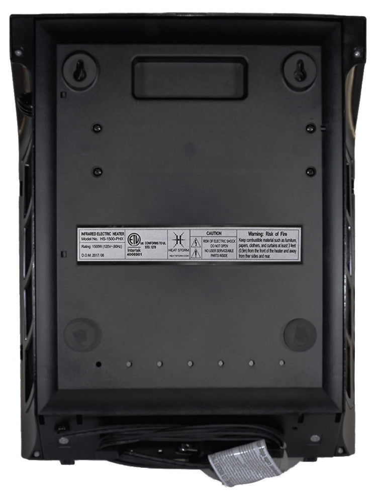 Heat Storm 1000 Watt Infrared Wall Mount Electric Heater, Gray
