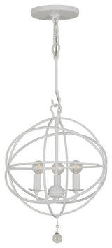 Crystorama Lighting Group 9225 Solaris 3 Light 13"W Cage Pendant - English