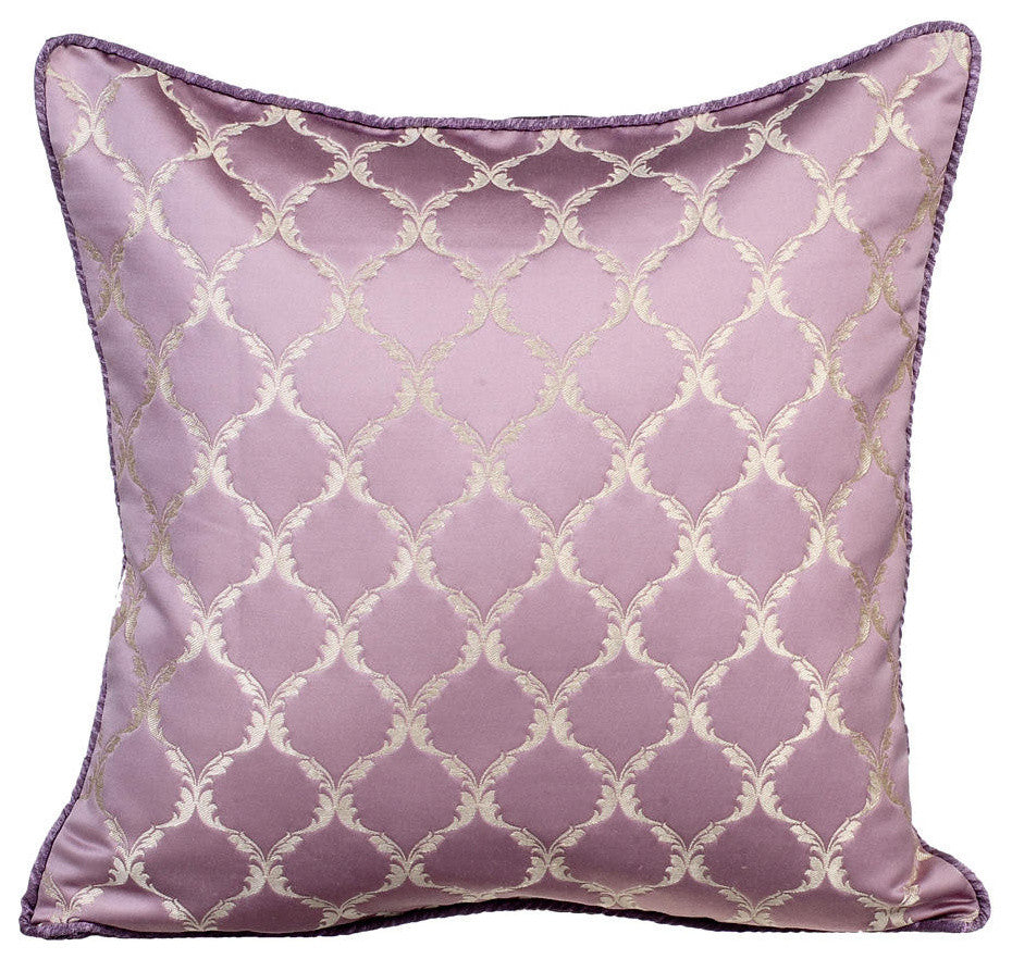 Throw Pillow Covers 14" x 14" Pillowcase Purple Silk Abstract - Lavender Tea