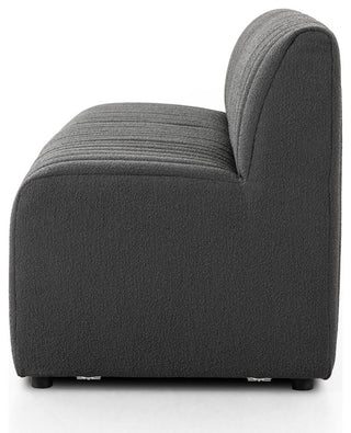 Augustine 82" Dining Bench Fiqa Boucle Charcoal