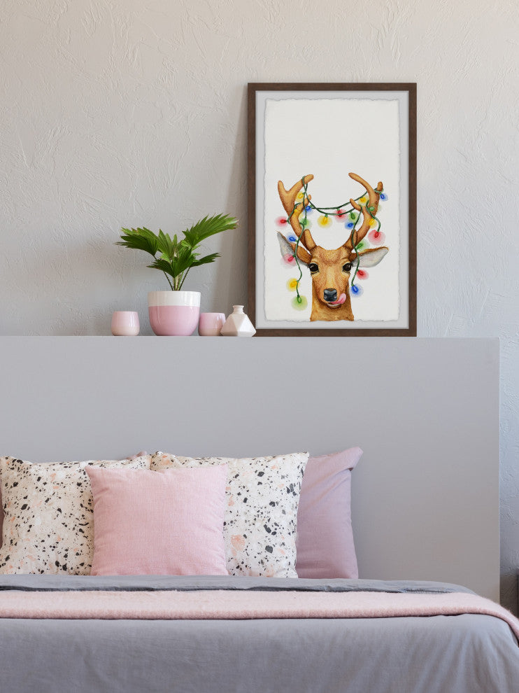 "Antler Decor" Framed Painting Print, 16x24