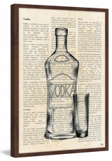 "Vodka History" Framed Painting Print, 12"x18"