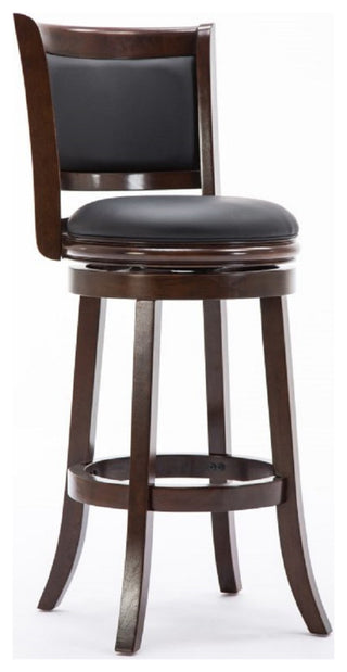 Augusta Swivel Bar Stool, Cappuccino
