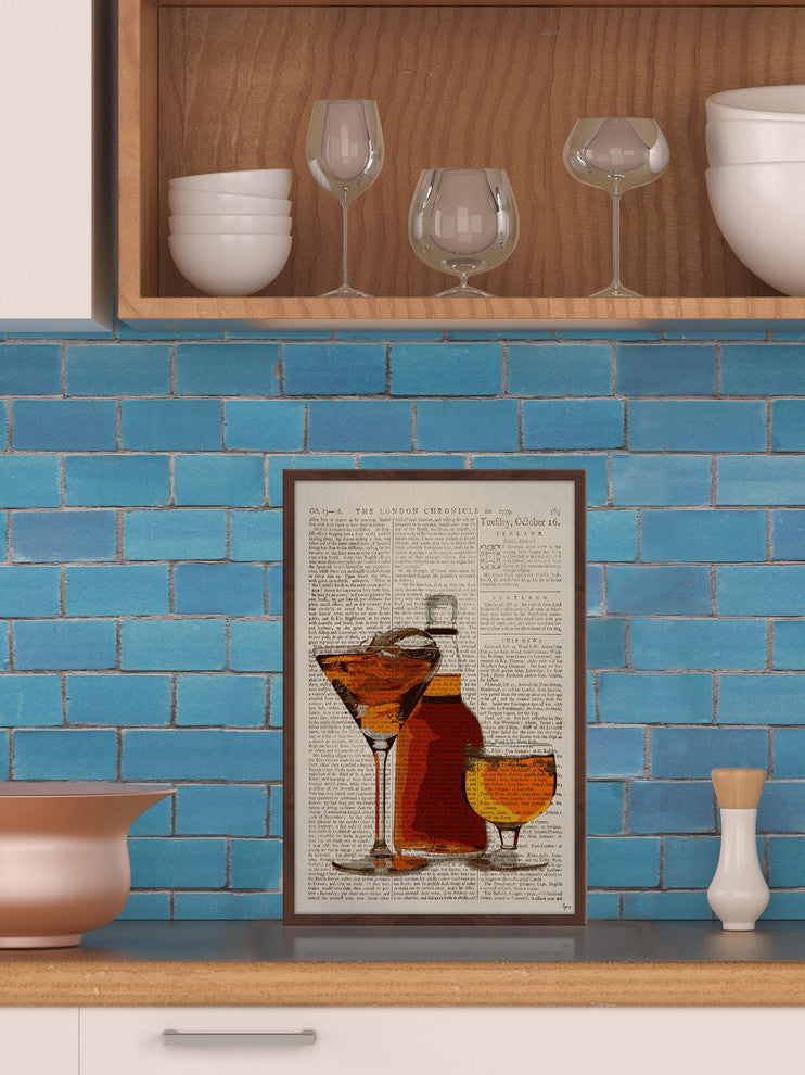 "Rum Mixology" Framed Painting Print, 20"x30"