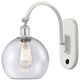 Innovations 518-1W-WPC-G124-8 1-Light Sconce, White and Polished Chrome