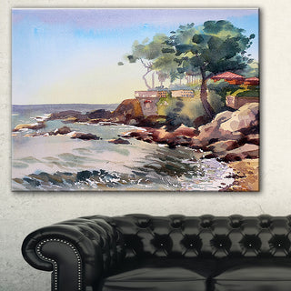 "Cote d Azur France" Canvas Print