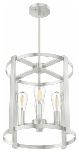 Hunter 16" Astwood Brushed Nickel 4-Light Chandelier Ceiling Light Fixture
