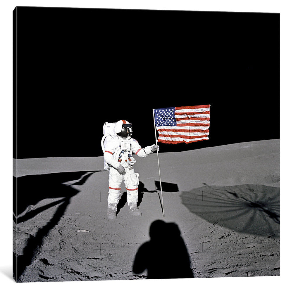 "Apollo 14 Shepard" by NASA, Canvas Print, 37x37"
