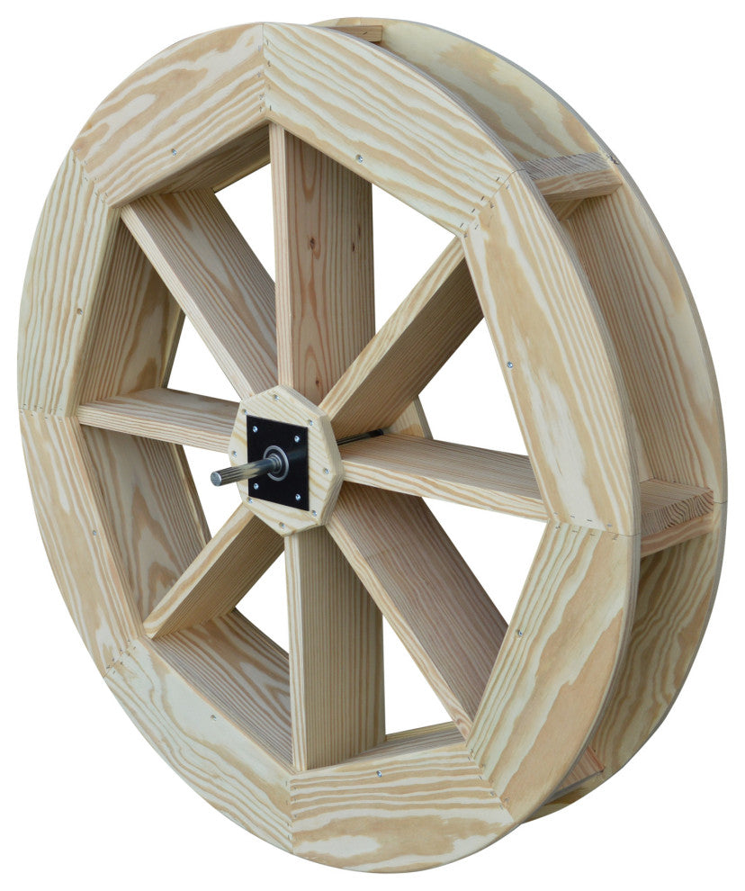 Pressure Treated Pine Waterwheel, Unfinished, 36"