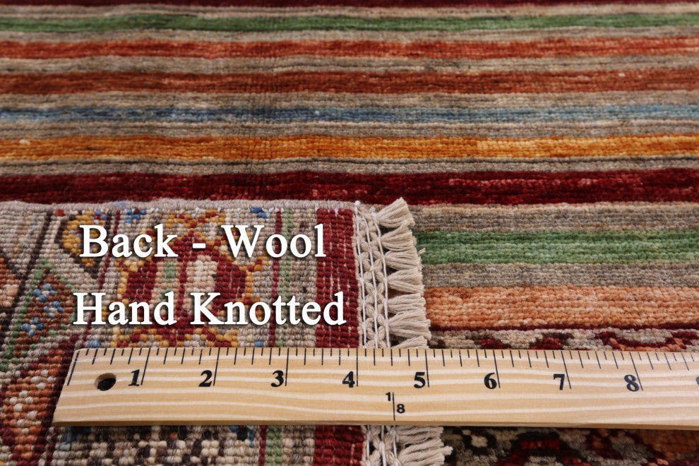 2' 8" X 4' 1" Handmade Khorjin Tribal Wool Rug Q8414