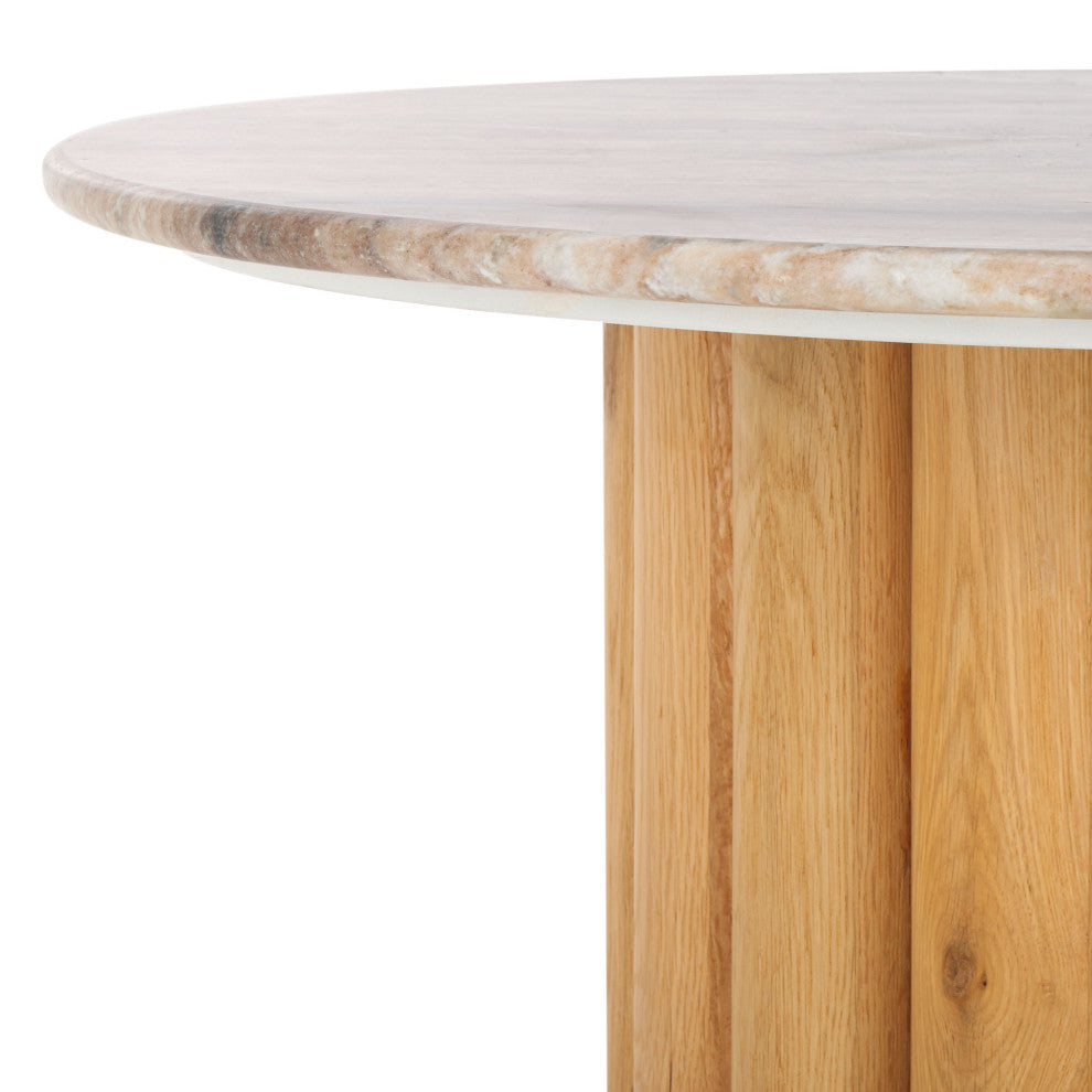 Safavieh Couture Roxiella Marble Coffee Table, Brown / Natural