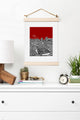 Deny Designs Bird Ave Ohio State Buckeyes Red Art Print
