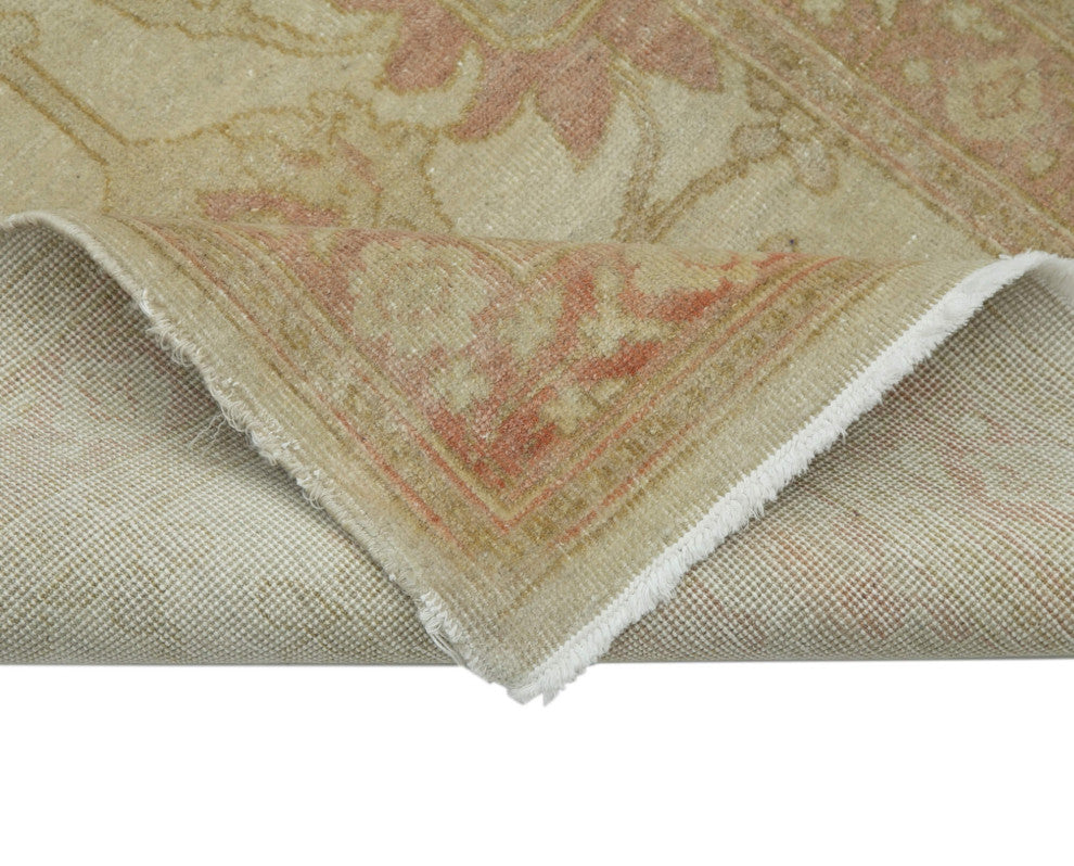 Rug N Carpet - Handmade Oriental 2' 6" x 13' 3" Runner Oushak Area Rug