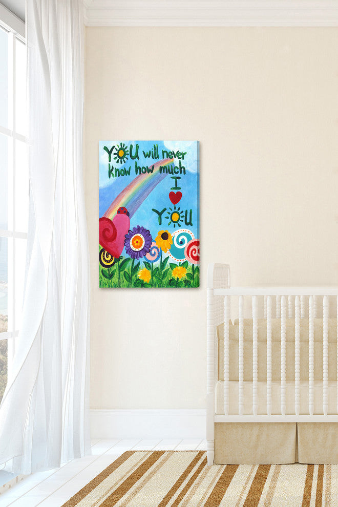 Marmont Hill, "Sunshine Rainbow" by Nicola Joyner Print on Wrapped Canvas, 12x18