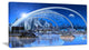 Blue Fantasy Landscape, Landscape Canvas Art Print, 60"x28"