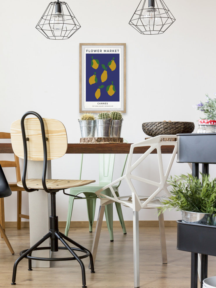 "Cannes Lemons" Framed Painting Print, 24x36