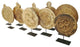 Consigned Vintage Wood Medallion on Stand 6