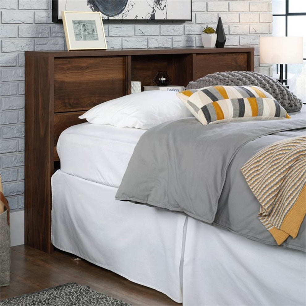 Sauder Harvey Park Engineered Wood Full/Queen Headboard in Grand Walnut