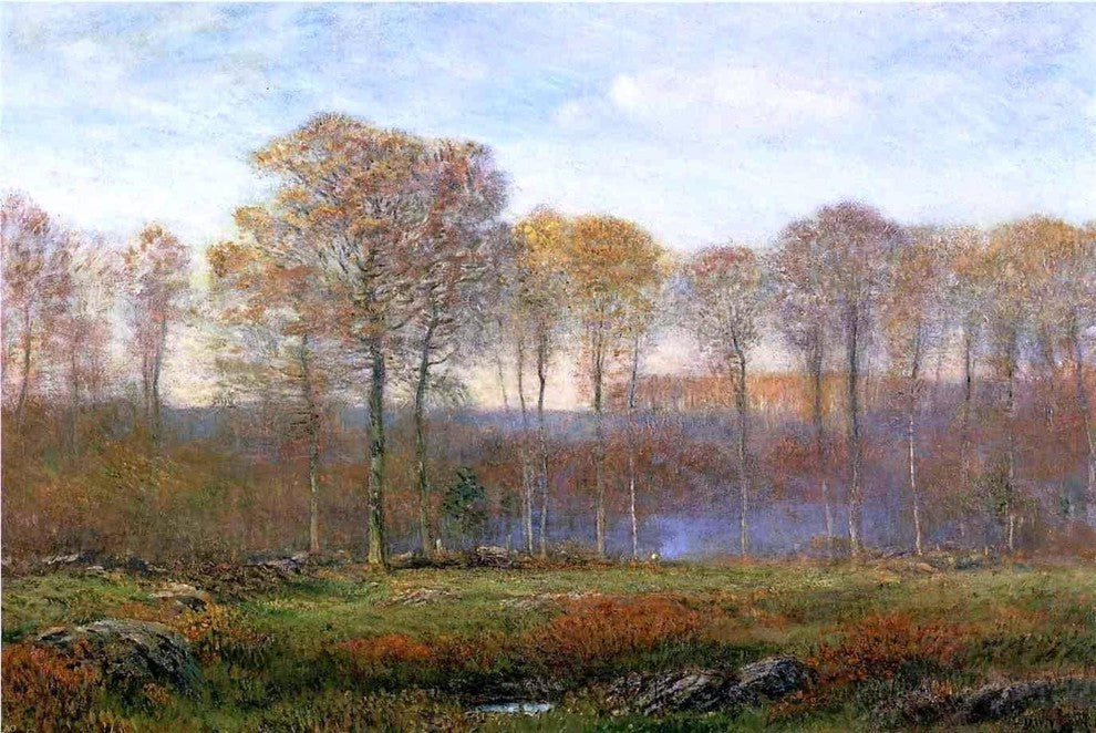 Dwight W Tryon Autumn New England Premium Canvas Print