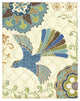 "Eastern Tales Bird III" Digital Paper Print by Daphne Brissonnet, 22"x26"
