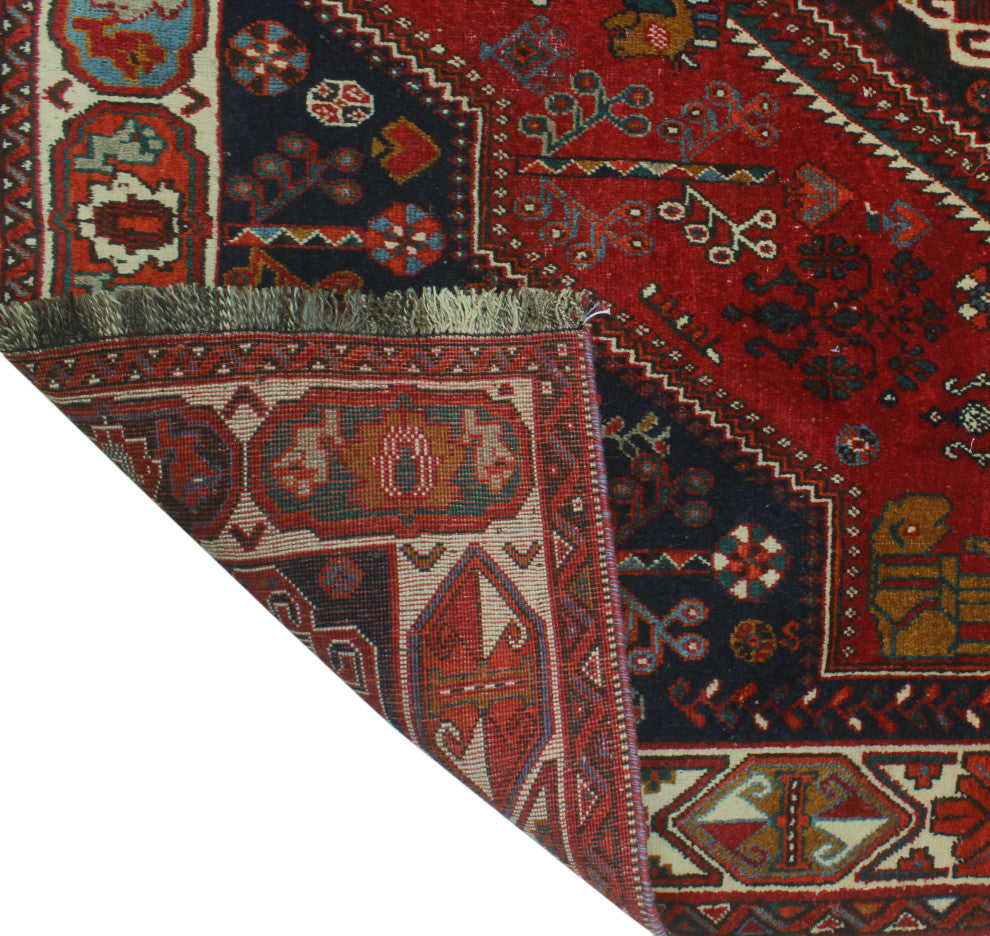 Fine Vintage Distressed April Red Rug