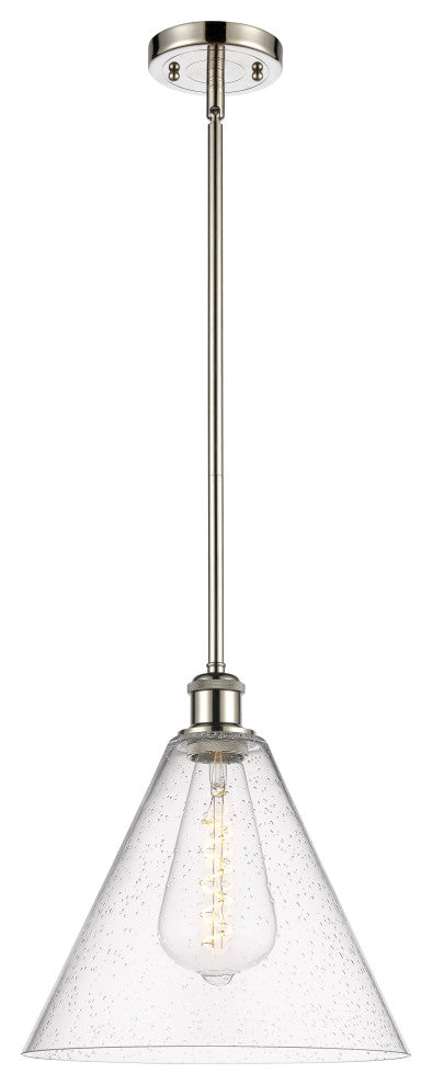 Innovations 516-1S-PN-GBC-124-LED 1-Light Mini Pendant, Polished Nickel