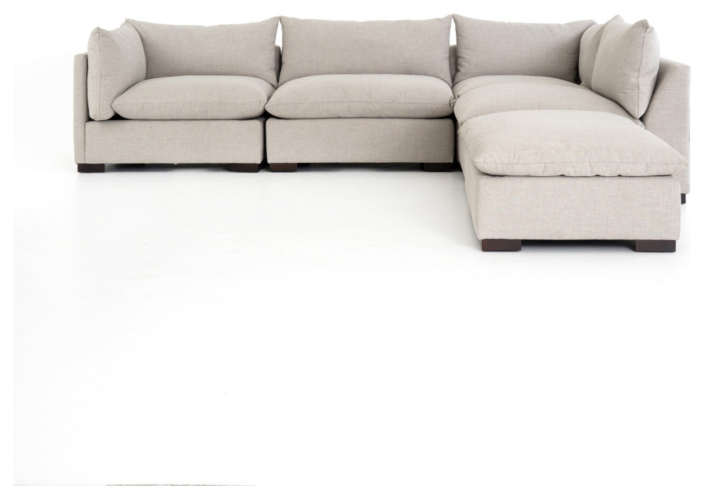 Westwood 4 Pc Laf Sectional With Ottoman