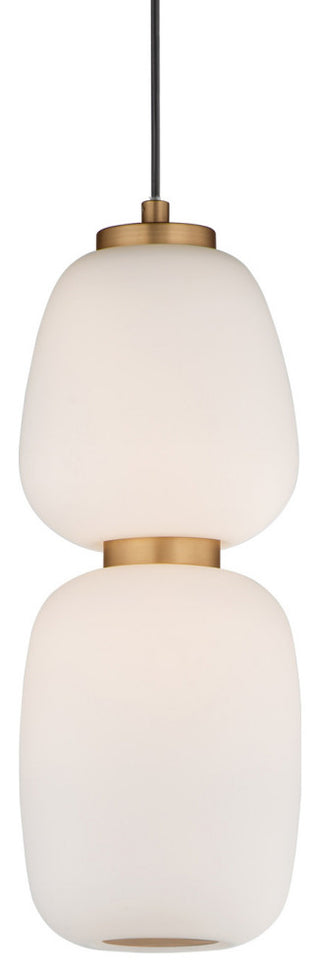 ET2 E25066-92 Soji 5"W LED Mini Pendant - Black / Gold