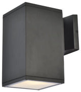 Elegant Lighting LDOD4041 Raine 8" Tall Outdoor Wall Sconce - - Black