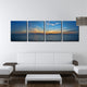 Ready2hangart Chris Doherty 'Bahamas Sunset' 4-piece Canvas Wall Art