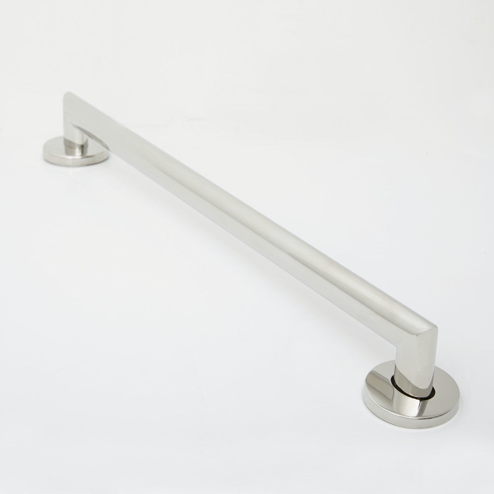 Coronado Designer Oval Bathroom Shower Grab Bar, Mitered Corners, Polished, 42"