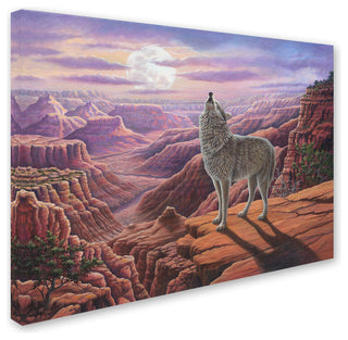 Robert Wavra 'Howling Wolf' Canvas Art, 24" x 32"
