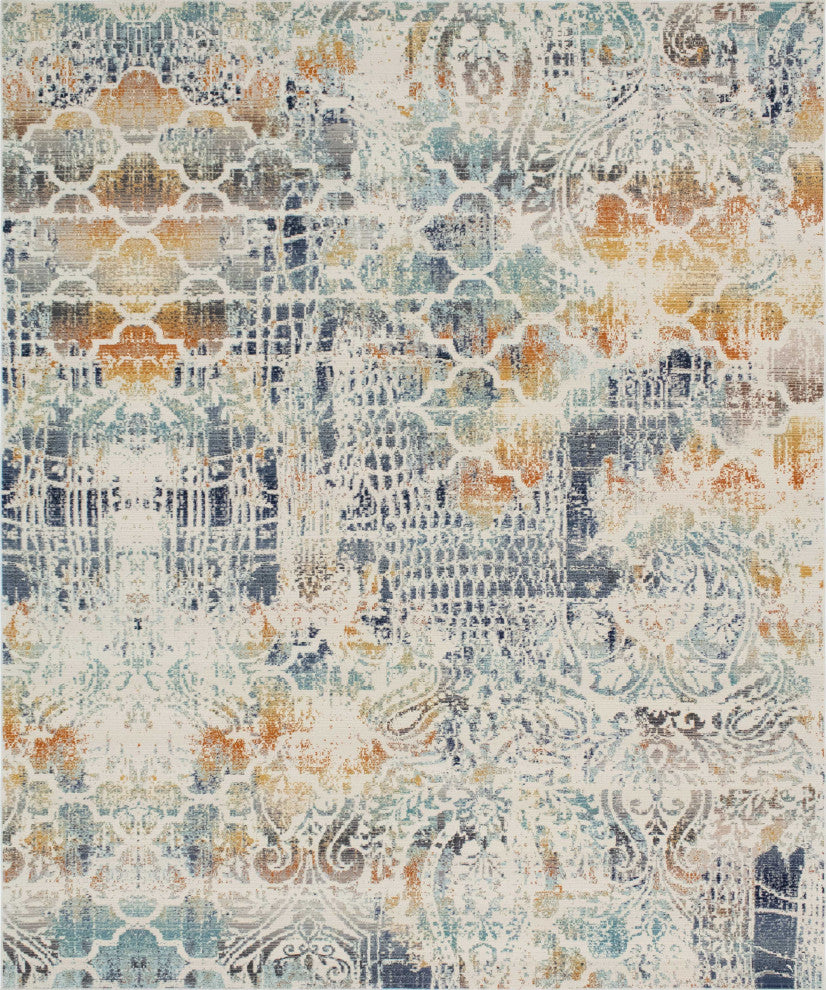 Noori Rug Low-Pile Todd Ivory/Orange Rug