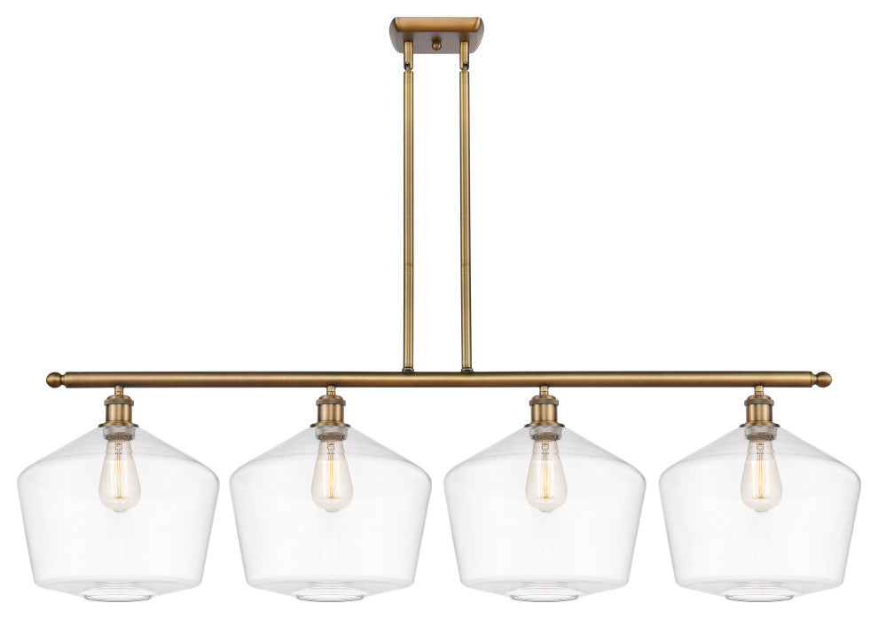 Innovations 516-4I-BB-G652-12-LED 4-Light Island Light, Brushed Brass
