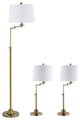Safavieh Nadia Floor And Table Lamp Set of 3 Brass Gold