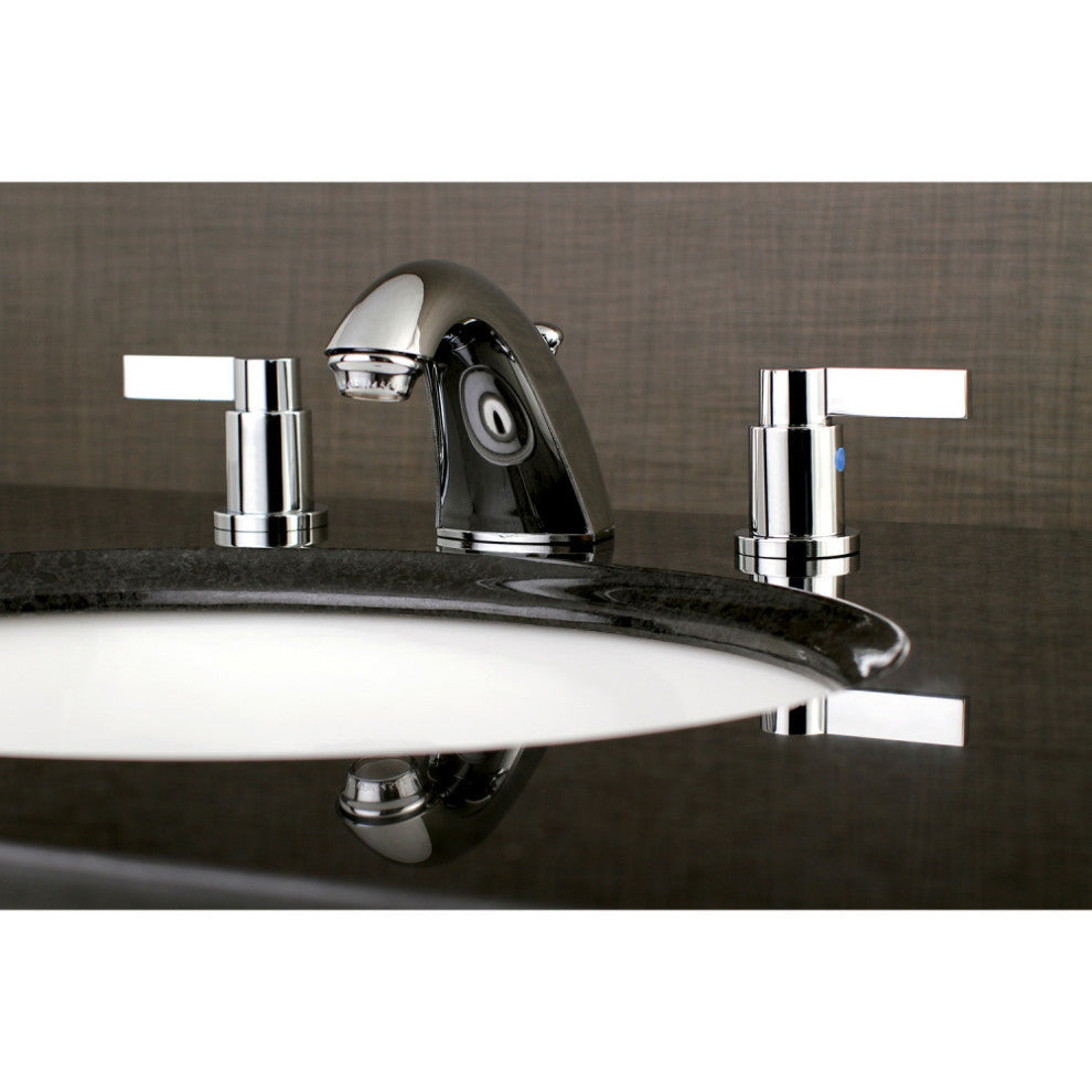 Kingston Brass Widespread Bathroom Faucet, Polished Chrome