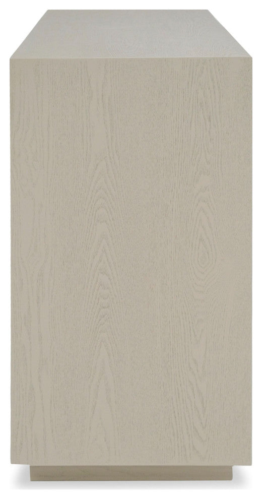 Modrest Marjorie Modern Cream and Brushed Gold Nightstand