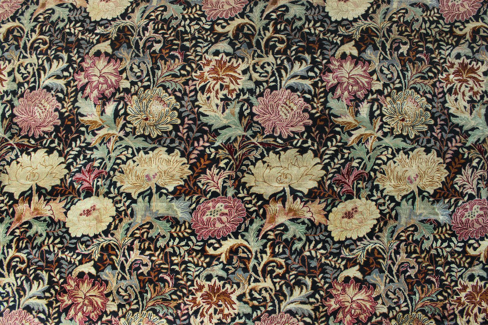 Pak-Persian Morris Black Rug 11''10"x16''4"