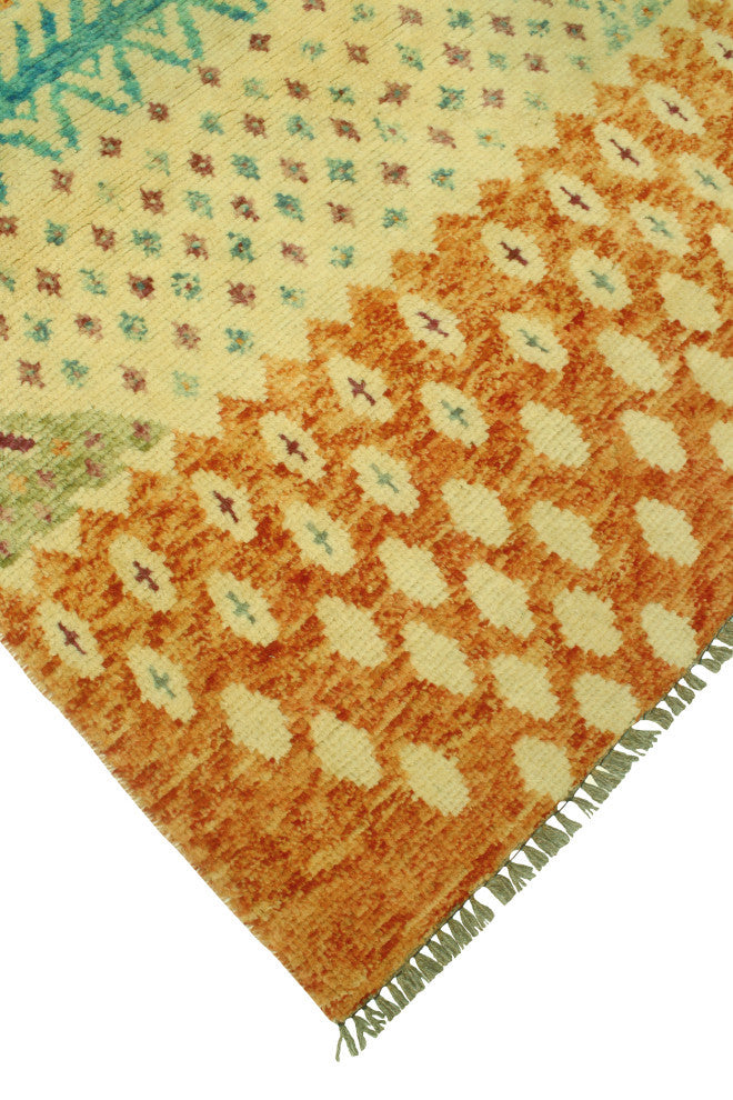 Balochi Parvana Ivory/Red Rug, 3'0 x 4'9