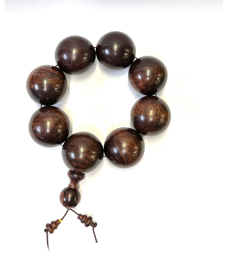Chinese Huanghuali Rosewood Beads Hand Rosary Praying Bracelet Hws2412