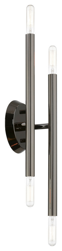 Soho 4 Light Black Chrome ADA Sconce